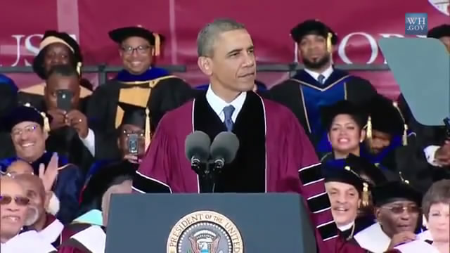 President Obama Delivers Morehouse College Commencement Address/巴拉克·奥巴马莫尔豪斯学院2013毕业典礼演讲